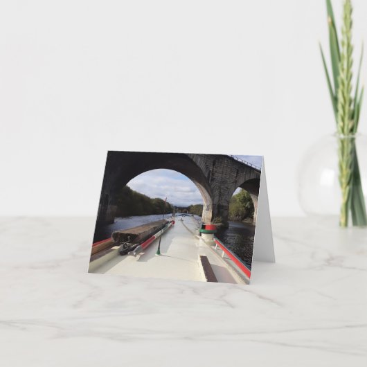 運河をテーマにしたカード。あなた空白の自身のメッセージのために カード (正面)