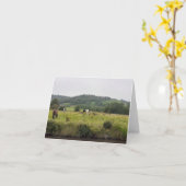 運河をテーマにしたカード。あなた空白の自身のメッセージのために カード (黄色い花)