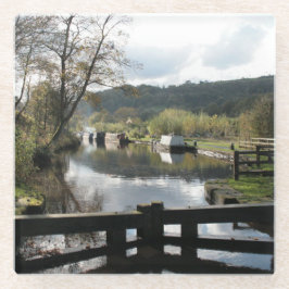 運河をテーマにしたコースター ガラスコースター