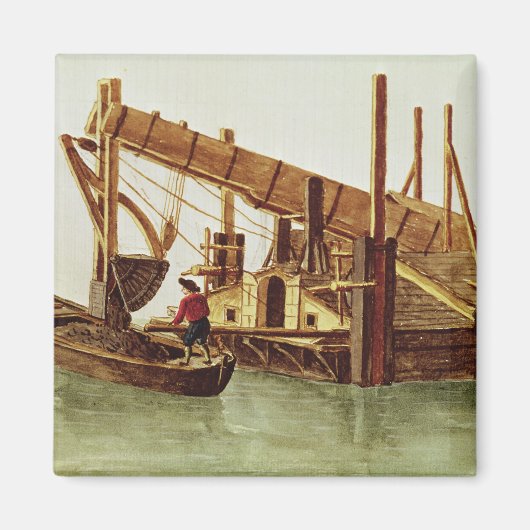 運河を浚渫する マグネット (正面)