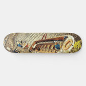 運河セールボートの経路の風景。抽象芸術アートおもしろい スケートボード (横)