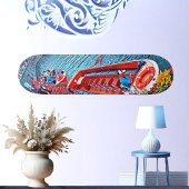 運河セールボートまだ水の風景絵画の芸術 スケートボード