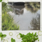 運河ナローボート キッチンタオル (折り畳み)