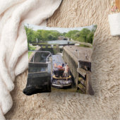 運河ナローボート クッション (ブランケット)