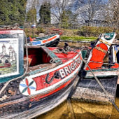 運河ナローボート クッション