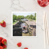 運河ナローボート スタンダードカクテルナプキン (インサイチュ)