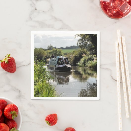 運河ナローボート スタンダードカクテルナプキン (インサイチュ)