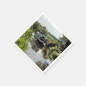 運河ナローボート スタンダードカクテルナプキン (角)