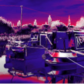 運河ナローボート タイル