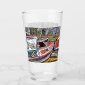 運河ナローボート タンブラーグラス (正面)