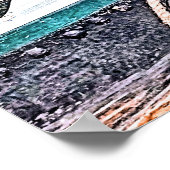 運河ナローボート ポスター (角)