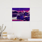 運河ナローボート ポスター (キッチン)