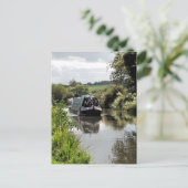 運河ナローボート ポストカード (スタンド正面)