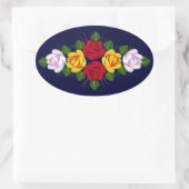 運河バラ 楕円形シール (バッグ)