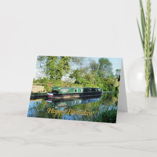 運河ボート カード (正面)