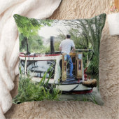 運河ボート クッション (ブランケット)