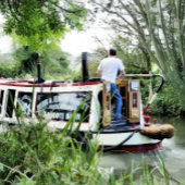 運河ボート クッション