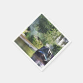 運河ボート スタンダードカクテルナプキン (角)