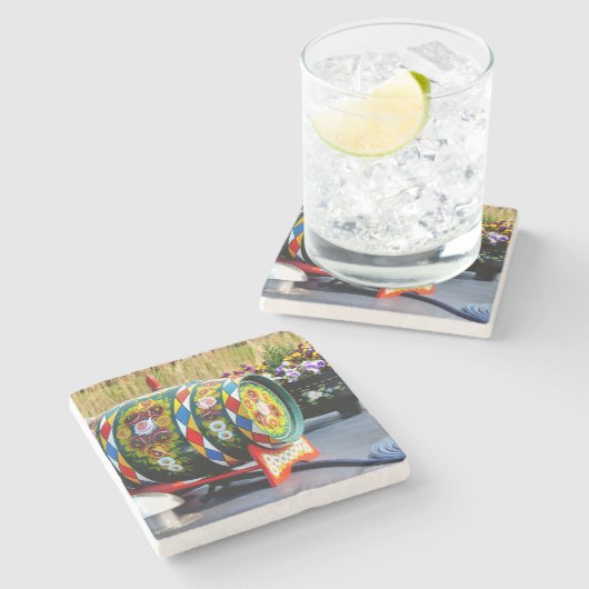 運河ボート ストーンコースター (横)