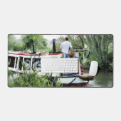 運河ボート デスクマット (キーボード&マウス)