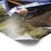 運河ボート フォトプリント            (角)