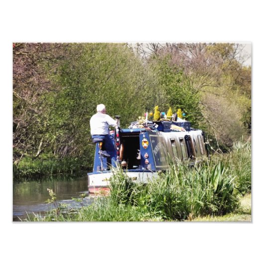 運河ボート フォトプリント            (正面)