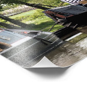 運河ボート フォトプリント            (角)