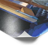 運河ボート フォトプリント            (角)