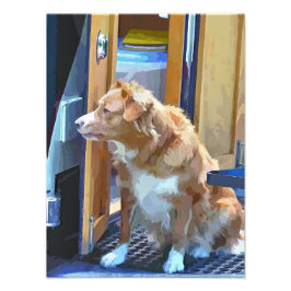 運河ボート フォトプリント           