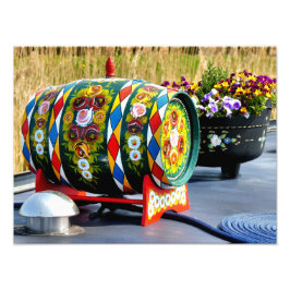 運河ボート フォトプリント           