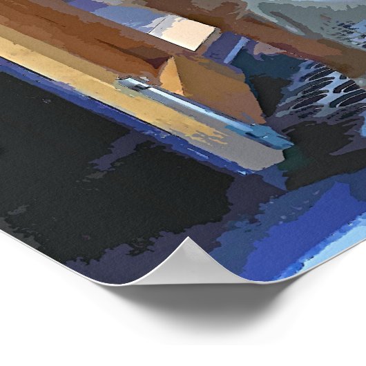 運河ボート ポスター (角)