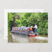 運河ボート ポストカード (正面/裏面)