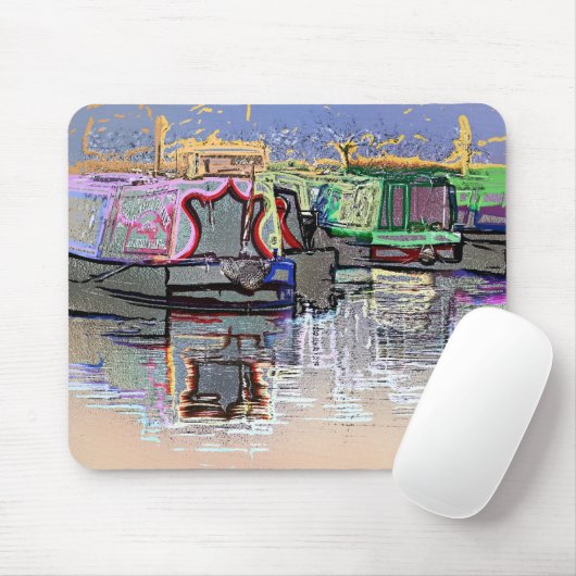 運河ボート マウスパッド (マウス)