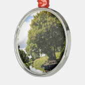 運河ボート メタルオーナメント (左)