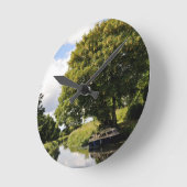 運河ボート ラウンド壁時計 (傾斜)