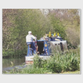 運河ボート ラッピングペーパー (フラット)