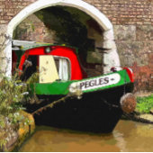 運河ボート ランバークッション