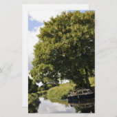 運河ボート 便箋 (正面/裏面)