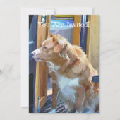 運河ボート 招待状 (正面)