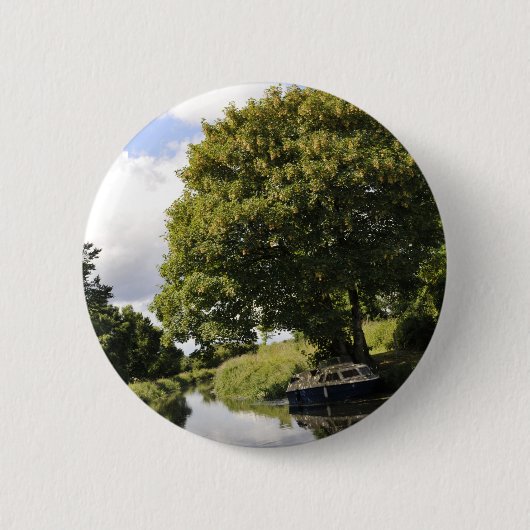 運河ボート 缶バッジ (正面)