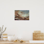 運河凍っていシーン ポスター (キッチン)