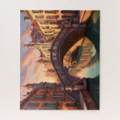 運河華美にかかる橋 ジグソーパズル (縦)