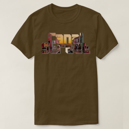 運河通り Tシャツ (デザイン正面)