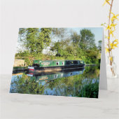 運河 カード (黄色い花)