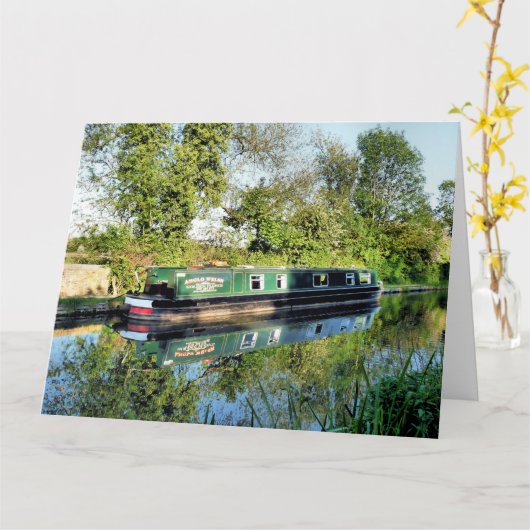 運河 カード (黄色い花)