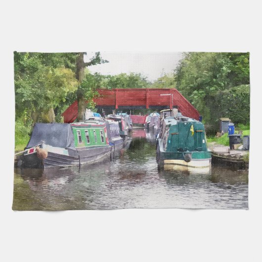 運河 キッチンタオル (横)