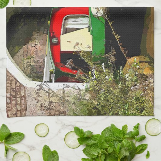 運河 キッチンタオル (折り畳み)