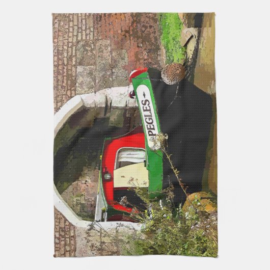 運河 キッチンタオル (縦)