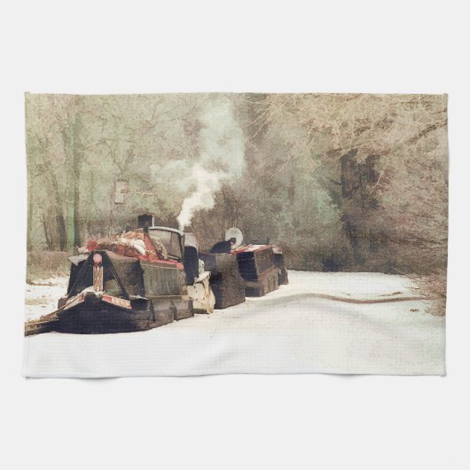 運河 キッチンタオル (横)