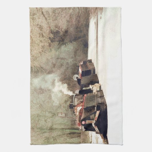 運河 キッチンタオル (縦)